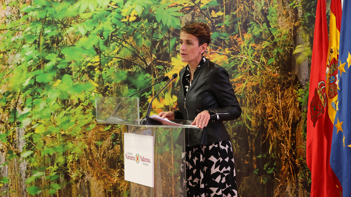 Fitur Navarra La Presidenta Chivite destaca el liderazgo de Navarra en sostenibilidad como elemento de atracción turística