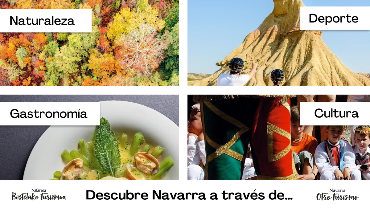 Fitur Navarra Reyno de Navarra se presenta como un destino turístico que apuesta de forma clara por la sostenibilidad y la inclusividad, en un territorio de paisajes diversos, de fácil acceso y alejados de la masificación